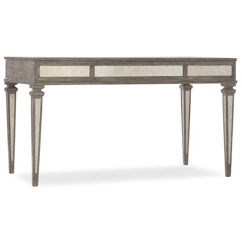 Hooker Furniture Rustic Glam Solid Wood Top Writing Desk