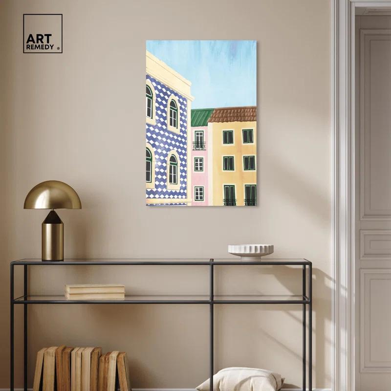 Art Remedy Around the Corner Canvas Fashion Art Prints by Art Remedy