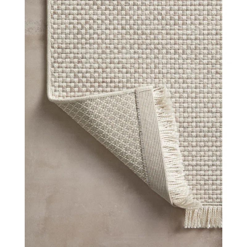 Amber Lewis x Loloi Malibu Ivory / Dove Indoor / Outdoor Area Rug