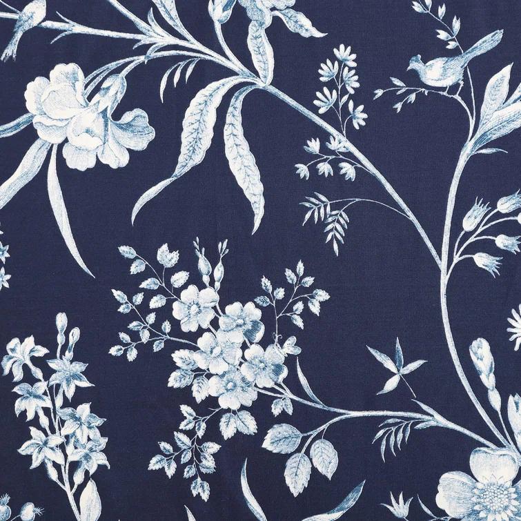 Laura Ashley Laura Ashley Branch Toile Cotton Blue Duvet Cover Bonus Set