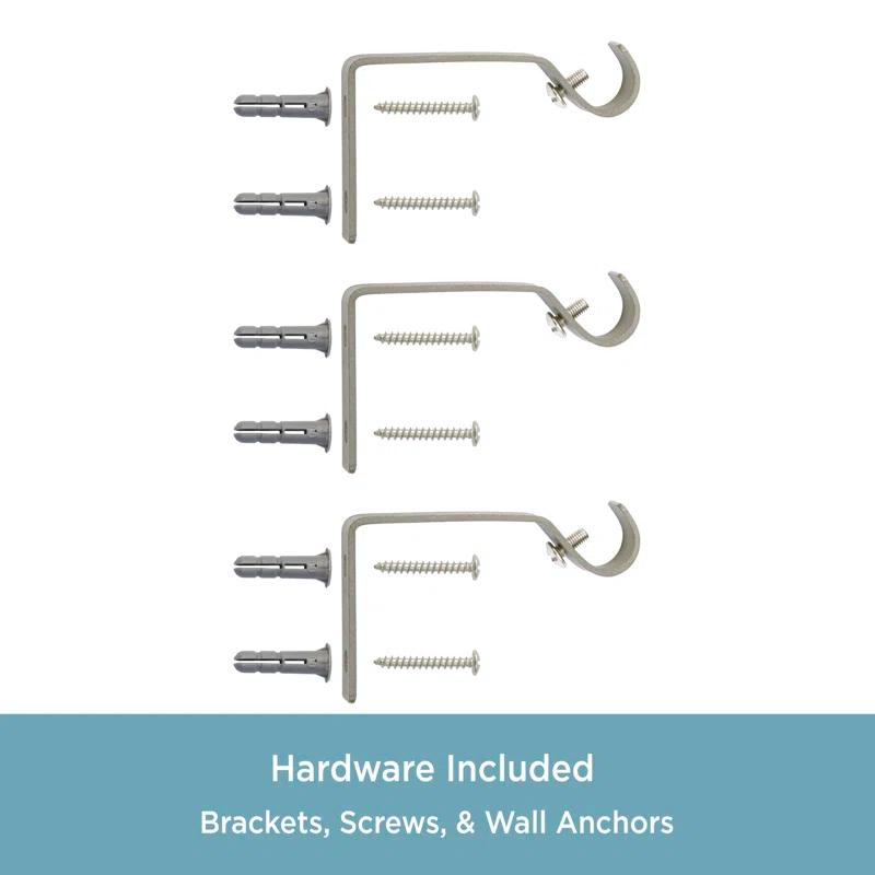 Kenney  Kingstown Metal Adjustable 0.5" Single Curtain Rod & Reviews | Wayfair