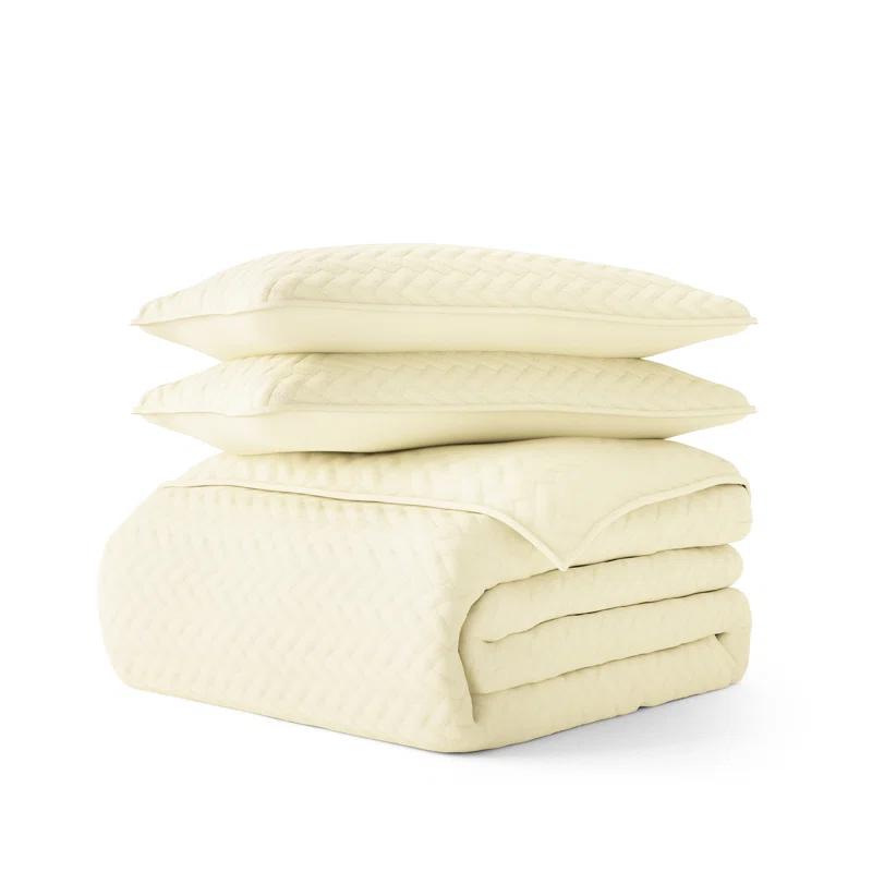 Becky Cameron Antora Microfiber Modern & Contemporary Coverlet / Bedspread Quilt Set
