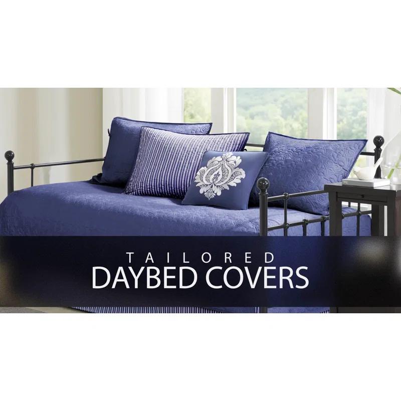 Kelly Clarkson Home Emberly 5 Piece Tufted Cotton Chenille Daybed Set