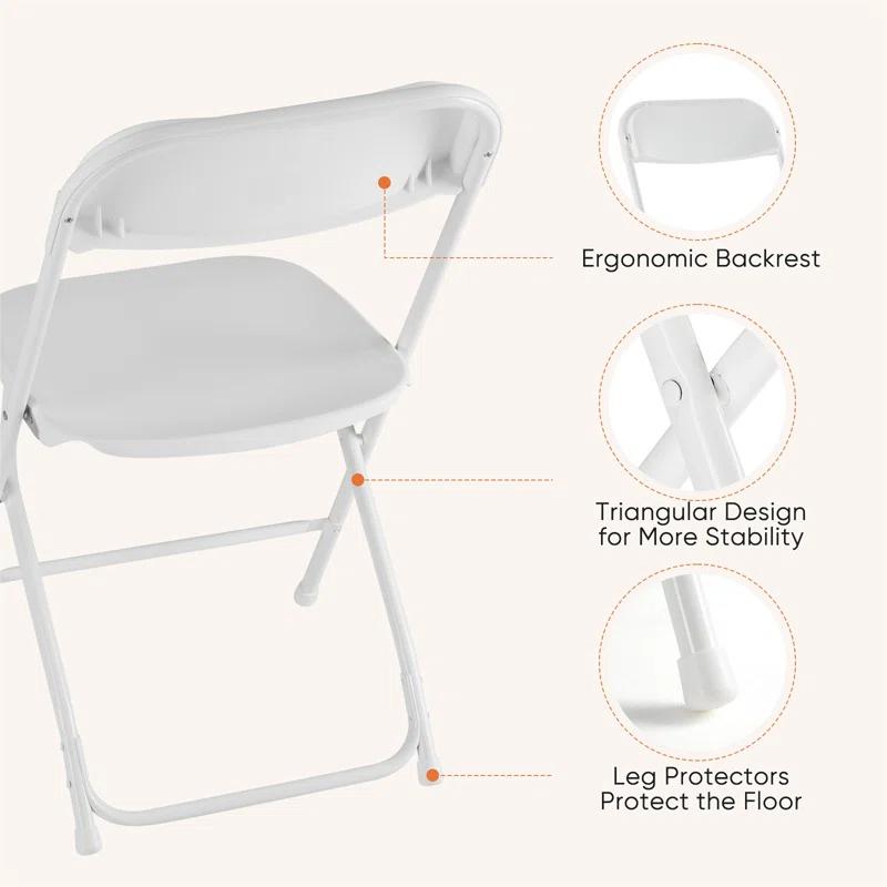 Ebern Designs 10-Pack Folding Chair (Set of 10)