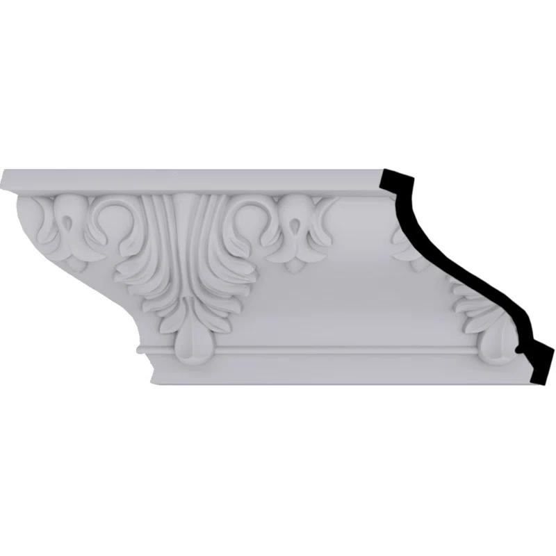 Ekena Millwork SAMPLE - Endurathane Alexandria Crown Moulding, 8 3/4"H x 7"P x 11 1/4"F x 12"L, Factory Primed