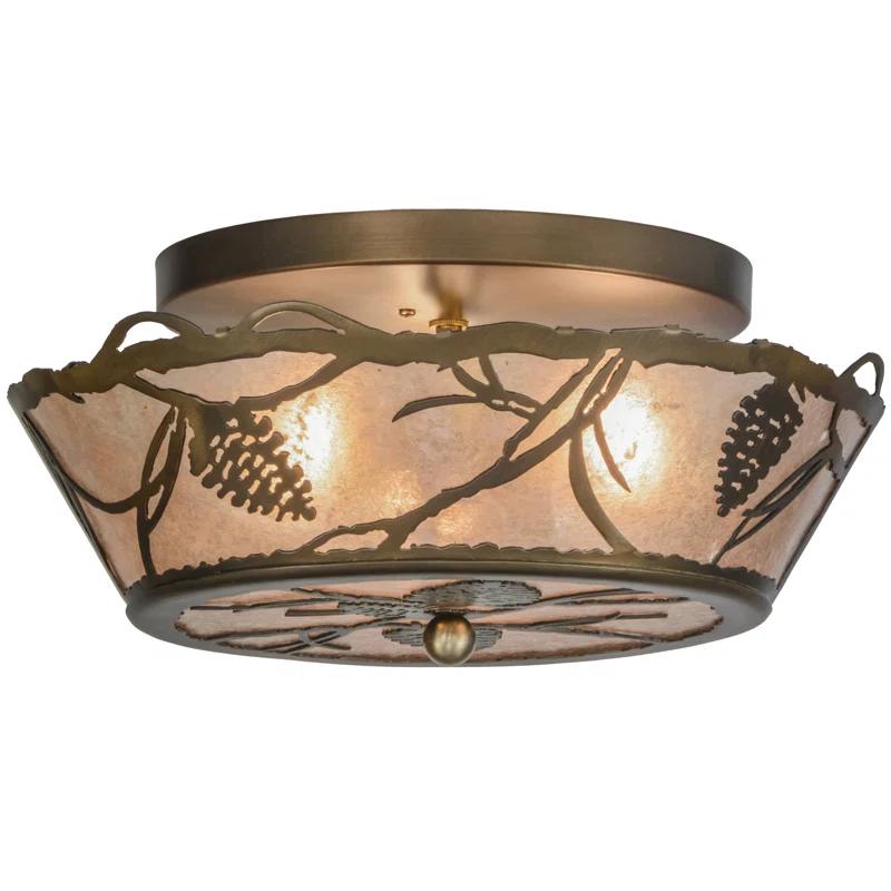 Meyda Lighting Mica Semi Flush Mount