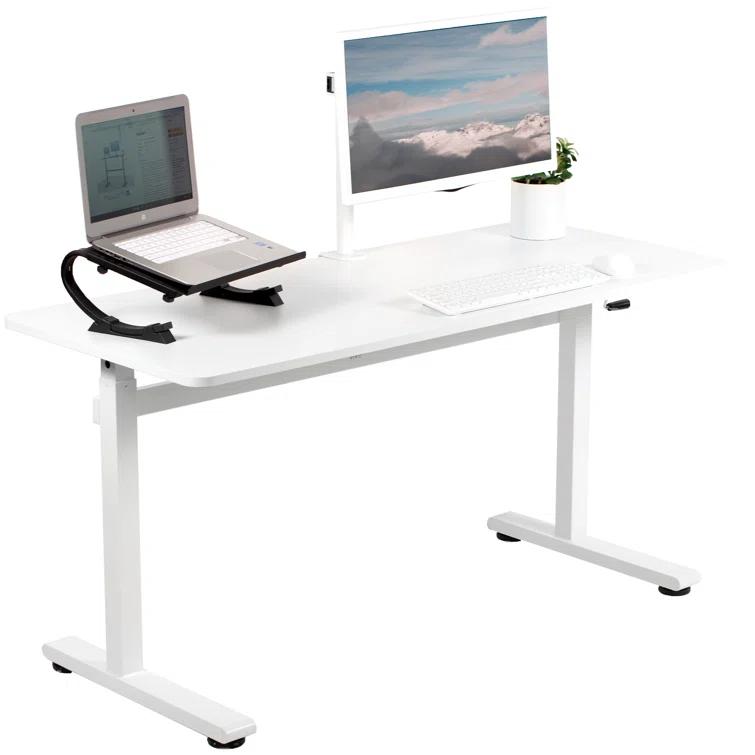 Vivo 55" x 24" Crank Height Adjustable Desk