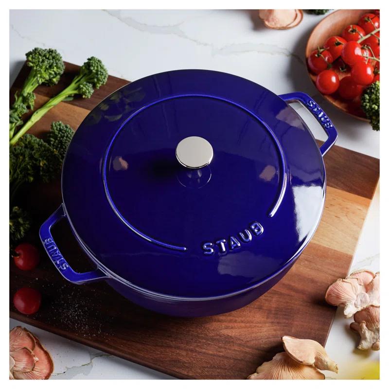 Staub ® Dark Blue Cast Iron 5-Qt. Essential French Oven