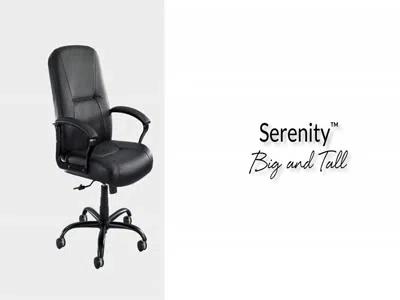 Safco Products Company Serenity™ Ergonomic Genuine Leather Executive Chair