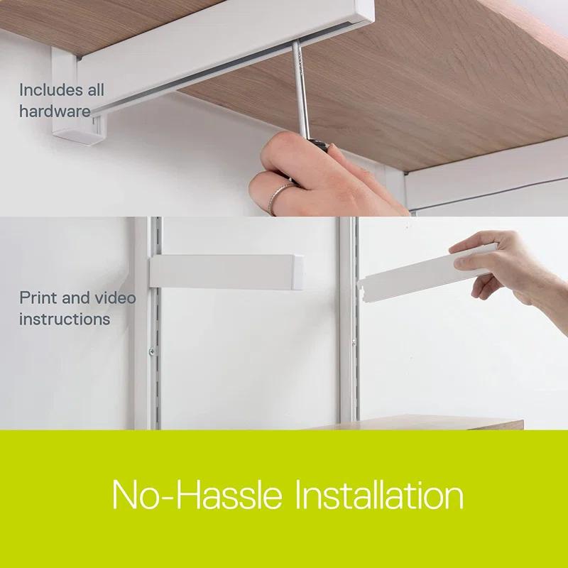 delta 24" W Wood 2-Tier Adjustable Premium Wall Shelves