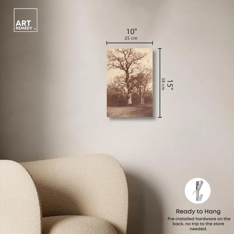 Art Remedy Trees In late 19s Canvas Vintage Landscape Art by Art Remedy