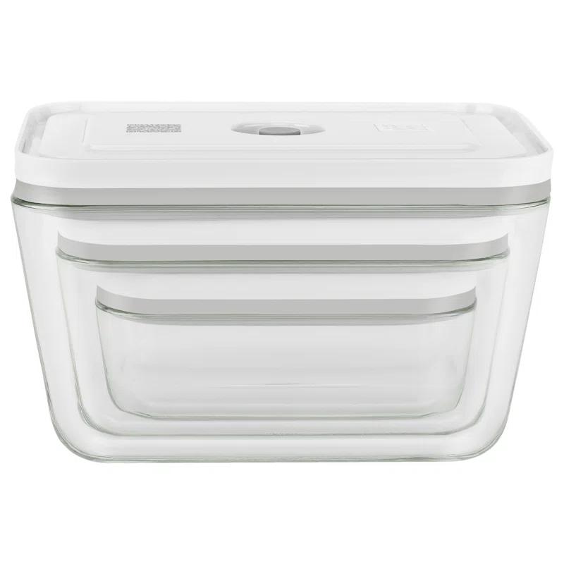 ZWILLING J.A. Henckels ZWILLING Fresh & Save 3-Piece Glass Food Storage Container, Meal Prep Container- Assorted Sizes