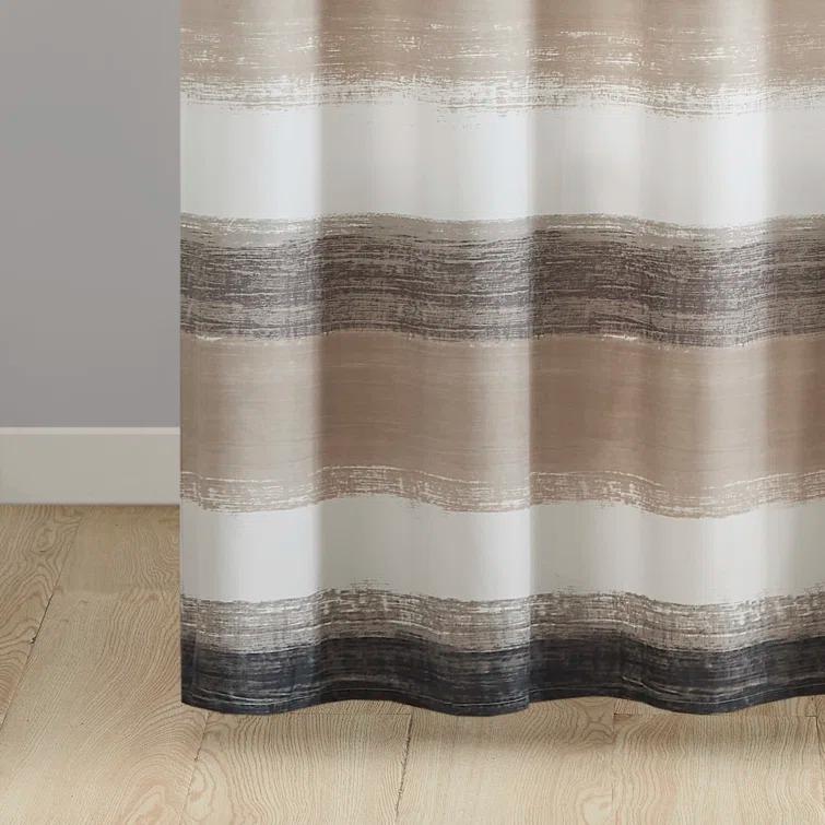 Madison Park Essentials Saben Stripe Print Shower Curtain