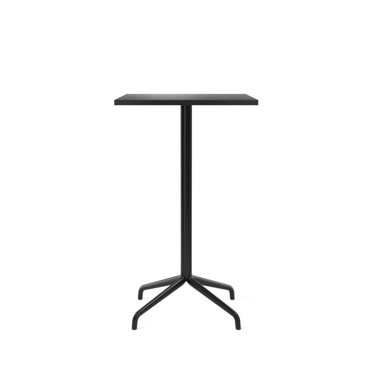 Charcoal Linoleum and Marble Rectangular Extendable Bar Table