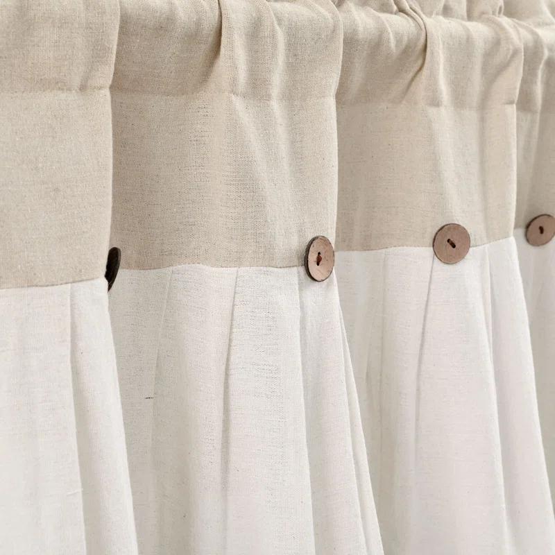 Lush Decor Linen Tailored Window Valance