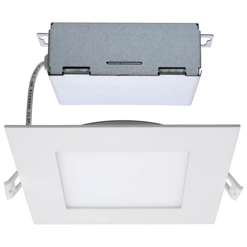 Satco S11830 6.69'' Selectable Color Temperature Dimmable Air-Tight IC Rated LED Canless Recessed Lighting Kit