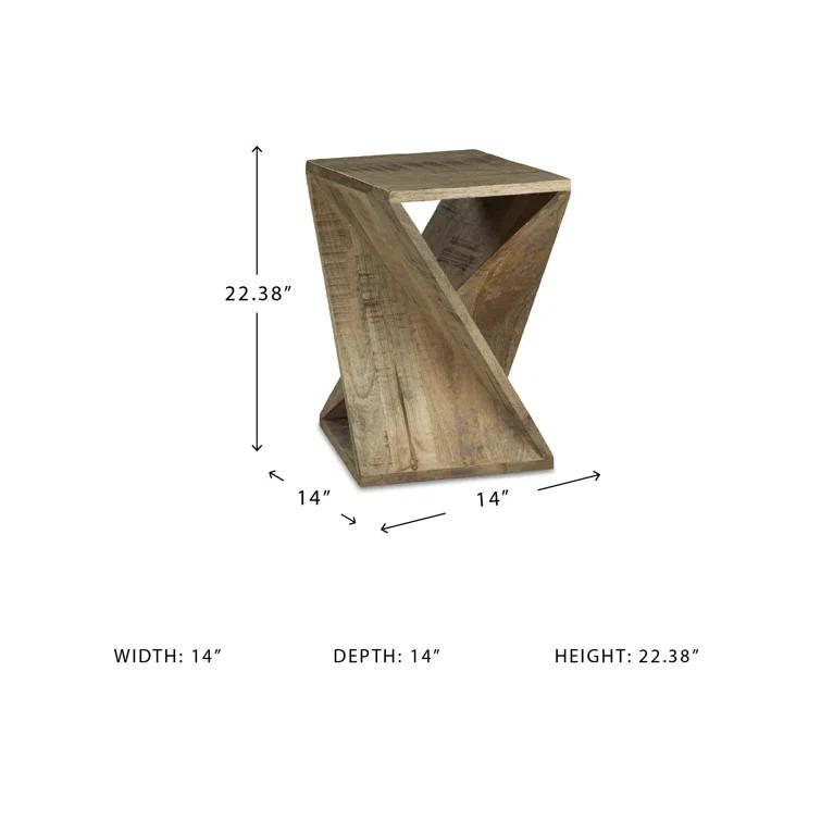 Millwood Pines Edu Solid Wood End Table