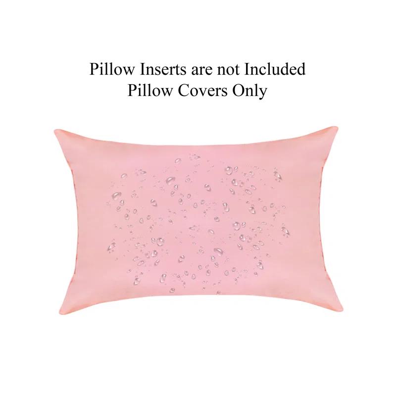 A1 Home Collections LLC Bedding Polyester Lumbar Indoor/Outdoor Pillow Cover (Set of 2)