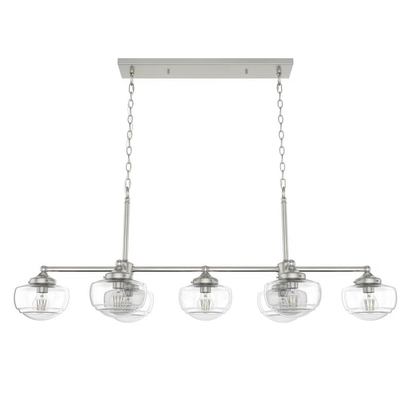 Saddle Creek 7 - Light Kitchen Island Linear Pendant