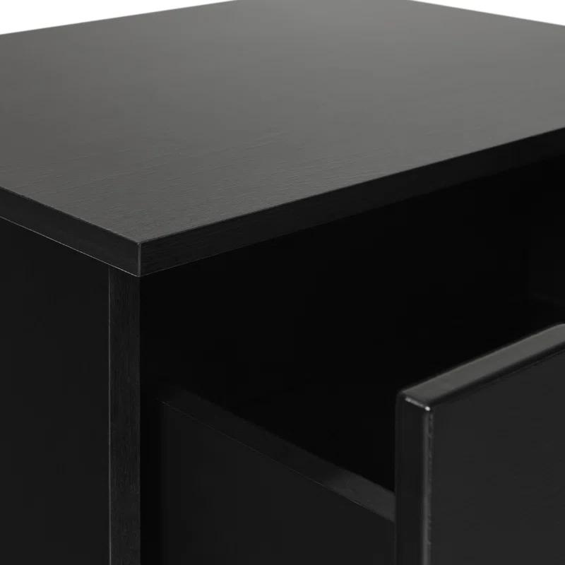 Jaqualine 1-Drawer Nightstand with Storage Cubby