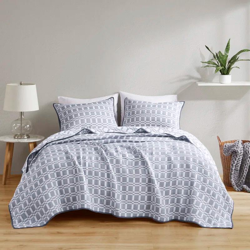 510 Design Harlow 3 Piece Reversible Matelasse Coverlet Set