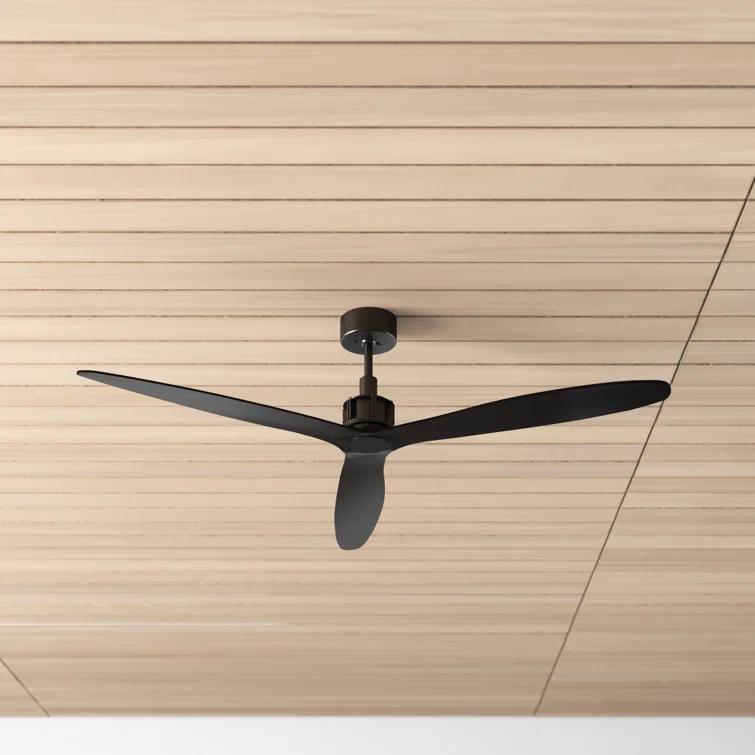 52" Zelda 3 - Blade Standard Ceiling Fan with Remote Control