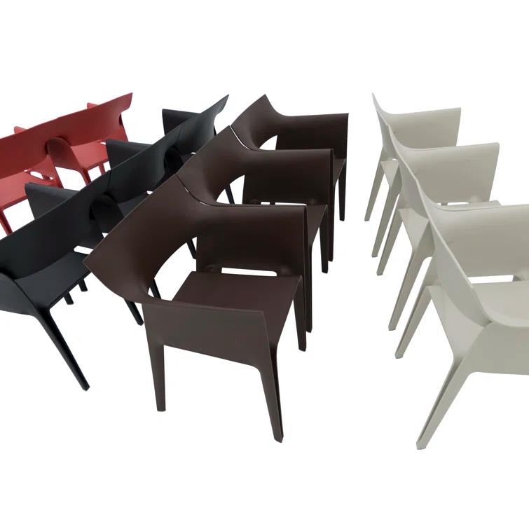 Pedrera Stacking Patio Dining Chair (Set of 4)