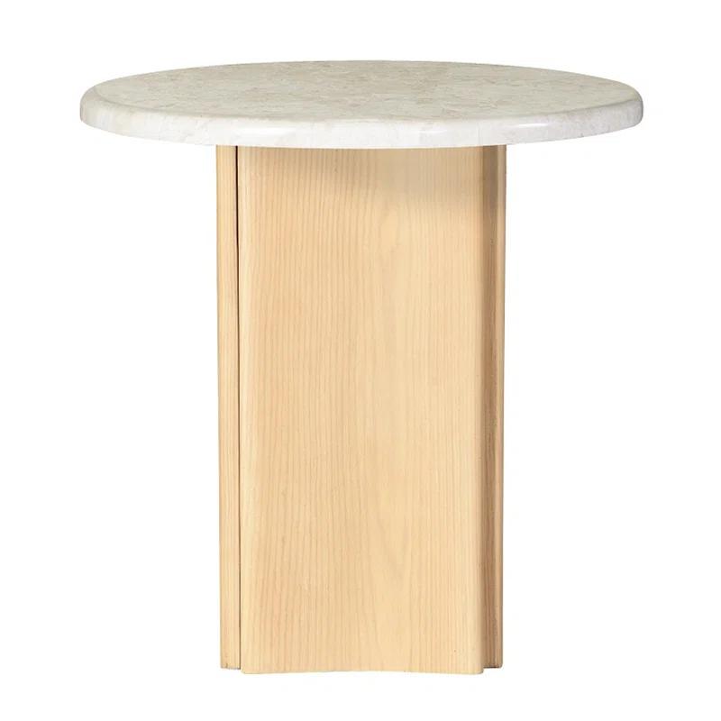 World Menagerie END TABLE W/MARBLE TOP