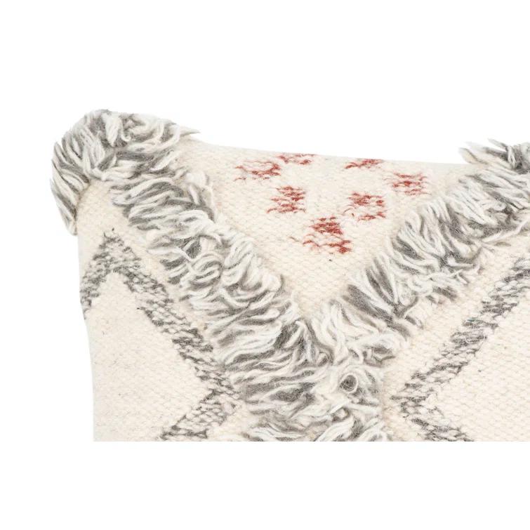 Creative Co-Op Fringed Throw Pillow