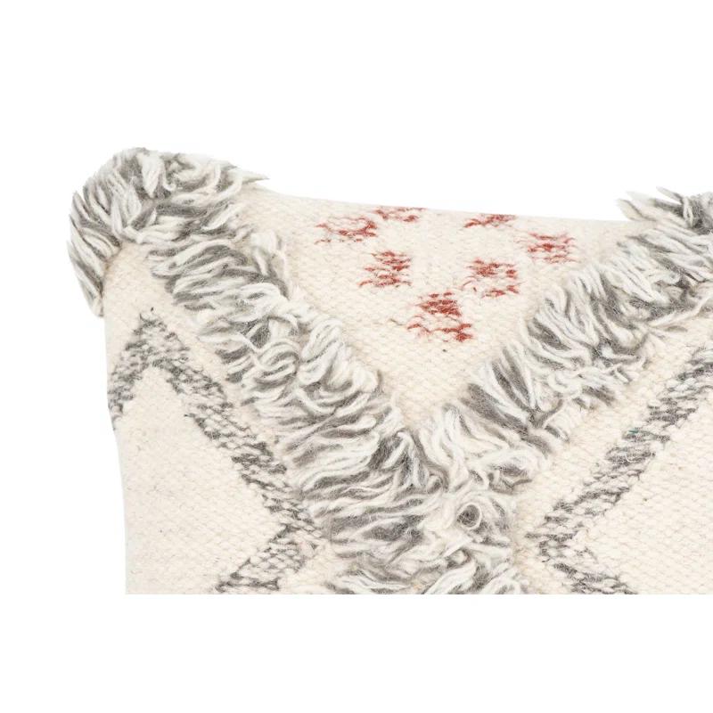 Creative Co-Op Fringed Throw Pillow