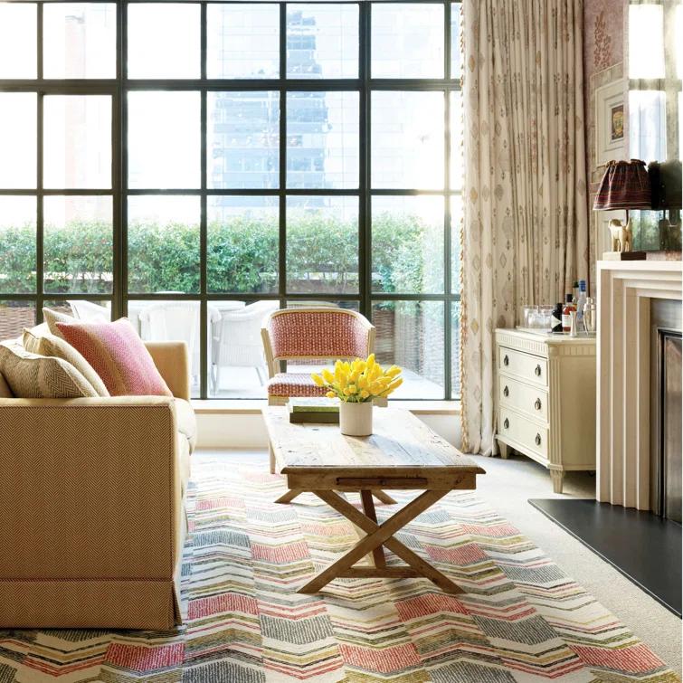 Dash and Albert Rugs Zig Zag Hand Micro Hooked Wool Rug