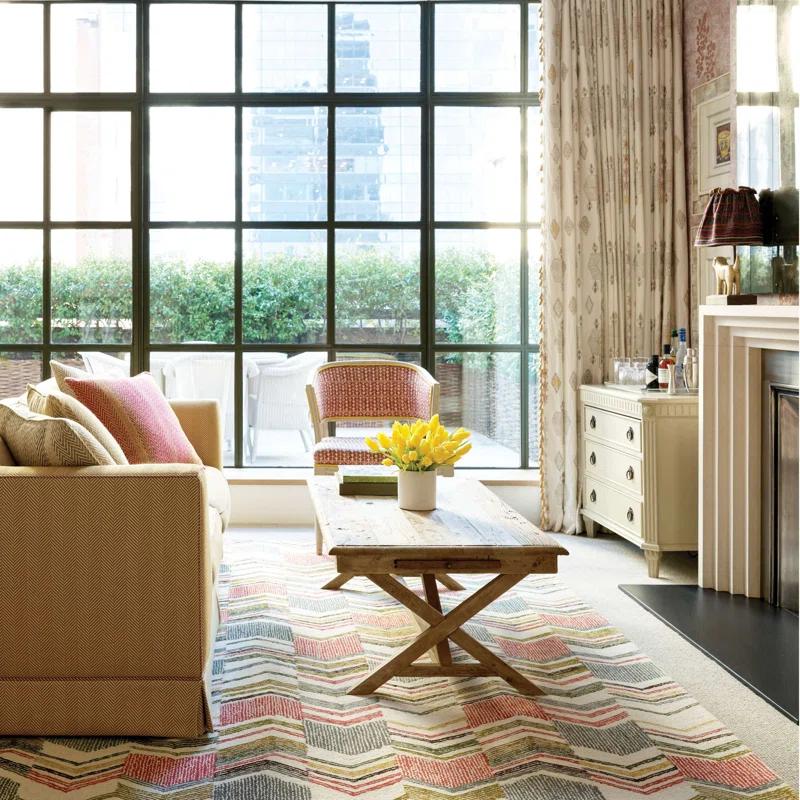 Dash and Albert Rugs Zig Zag Hand Micro Hooked Wool Rug