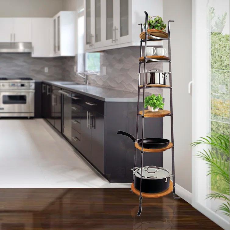 Enclume Handcrafted 6-Tier Gourmet Cookware Stand (Unassembled)
