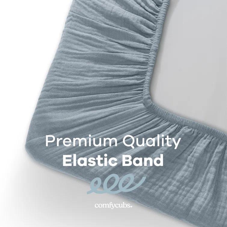 Comfy Cubs Fiited Sheets Cotton Blend Fitted Bassinet Sheet