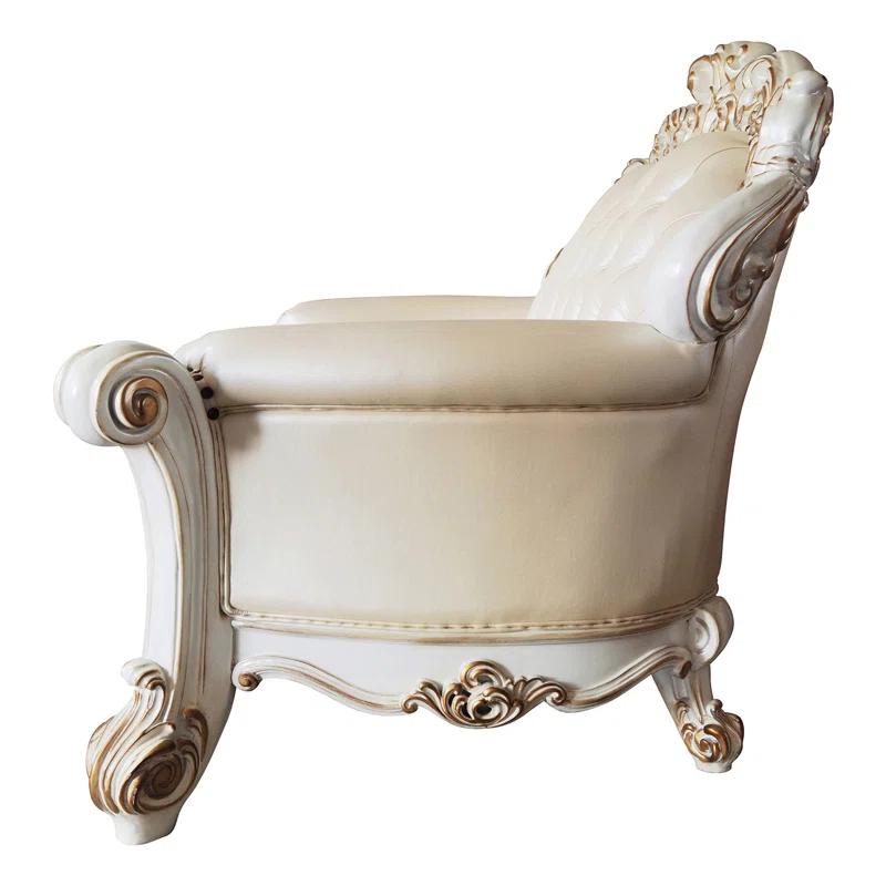 A&J Homes Studio Vendome 69.6'' Faux Leather Loveseat