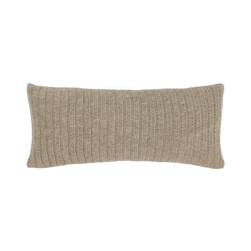 Villa by Classic Home Nakeya Knitted 16"x36"  Throw Pillow
