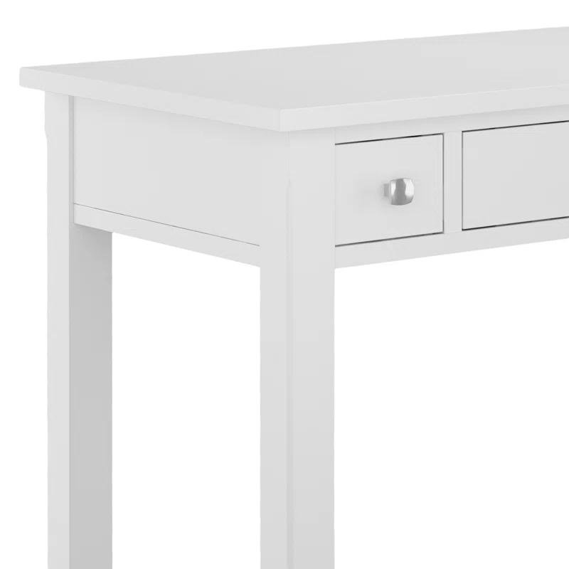 Simpli Home Avalon Solid Wood Desk with Keyboard Tray and Storage & Reviews | Wayfair