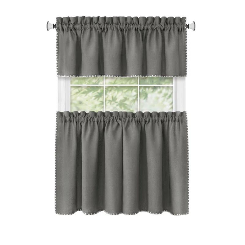 Achim Importing Co Tailored 58'' W Kitchen Curtain