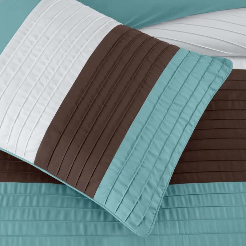 Chezmoi Collection Briar Microfiber Bed in a Bag Comforter Set