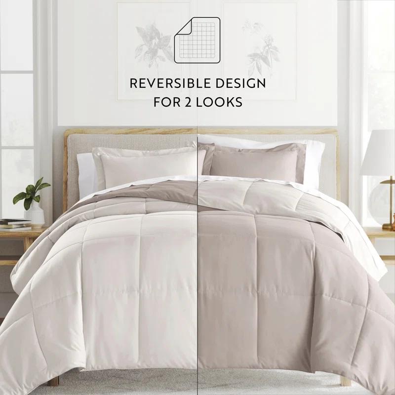 Becky Cameron Reversible Down-Alternative Comforter Bedding Set