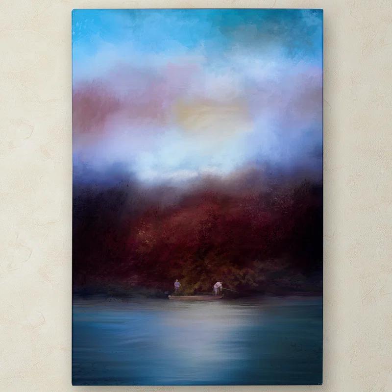 Trademark Fine Art Jai Johnson " Fishing At Dawn " by Jai Johnson