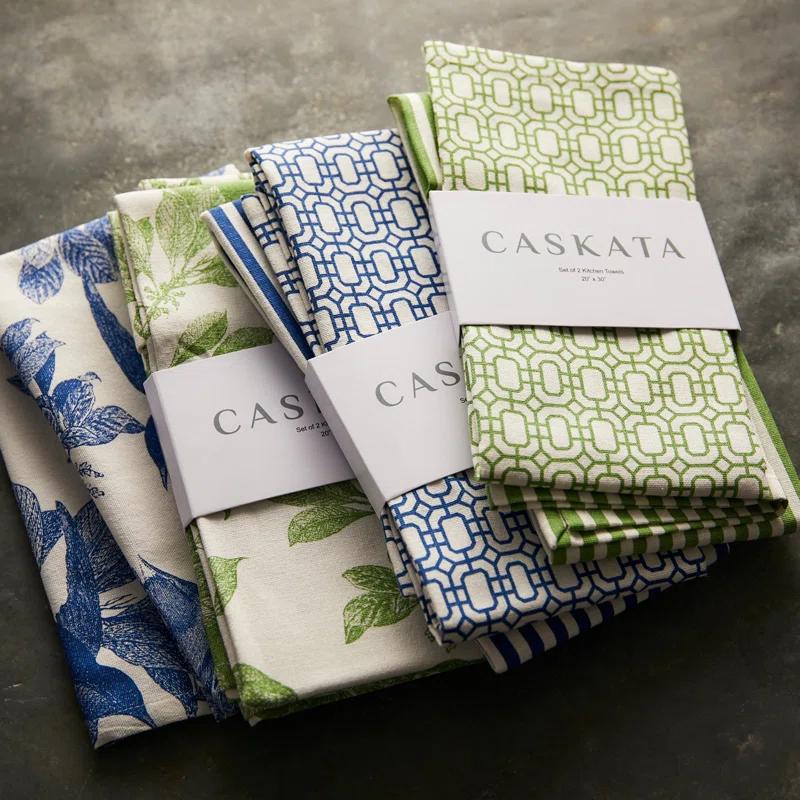 Caskata Newport Stripe Tea Towel Kitchen Towel (Set of 2)