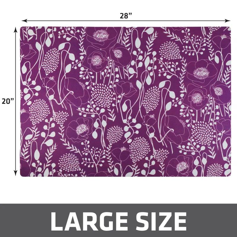 Cat Litter Mat for Litter Box, Protective & Decorative - Absorbent, Waterproof, Machine Washable