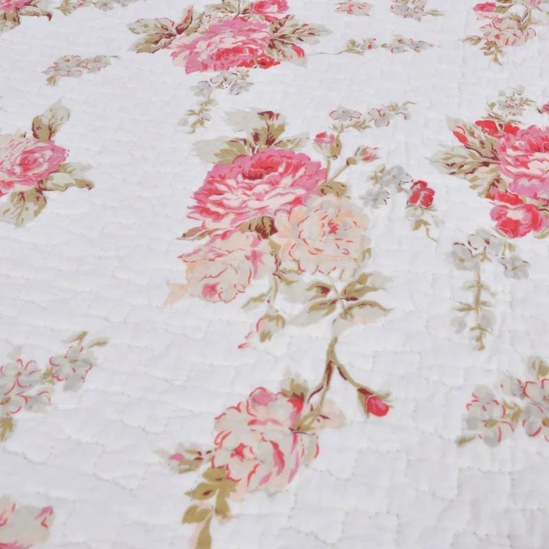 Stella Floral Reversible Cotton Throw Blanket 60" x 50"