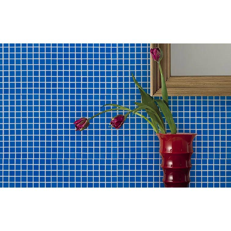 WS Tiles® 1" x 1" Straight Edge Glass Mosaic Tile