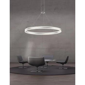 Double Corona 2 - Light Dimmable LED Wagon Wheel Chandelier