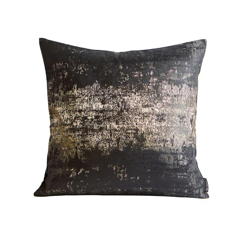 THE-TINOART Glam Jacquard & Velvet Throw Square Accent Pillow Cover 20"x20" 1Piece