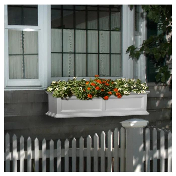 Mayne Inc. Anastasiya Resin Window Box Planter with Water Reservoir