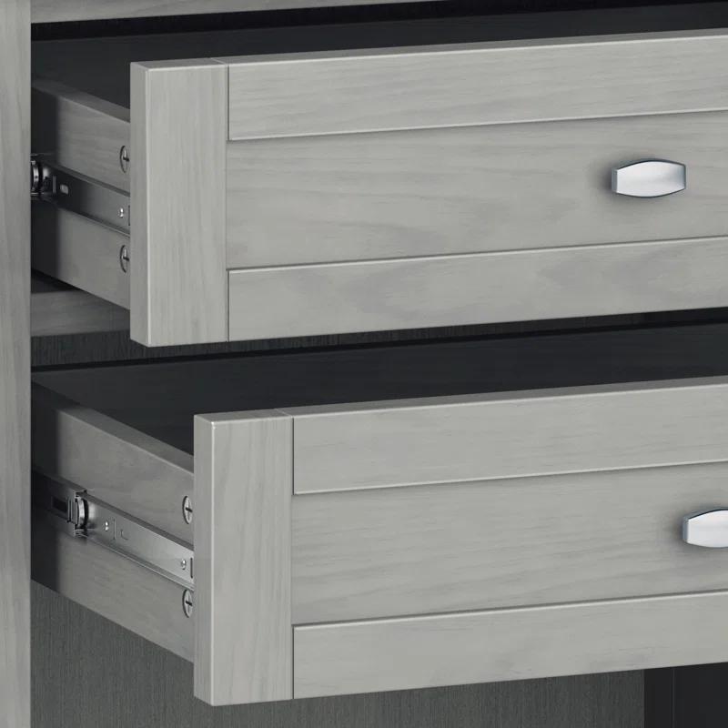 Simpli Home Warm Shaker 24"W Solid Wood Bedside Table with Two Drawers & Reviews | Wayfair