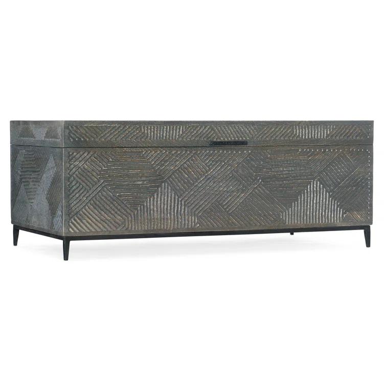 Hooker Furniture Chiseling Solid Wood Top Coffee Table
